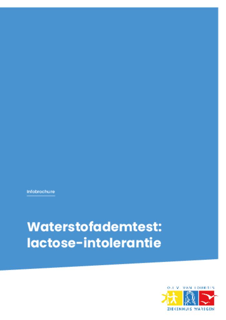 Waterstofademtest: lactose-intolerantie
