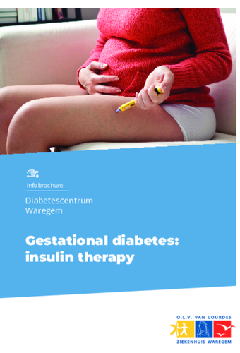 Gestational diabetes: insulin therapy