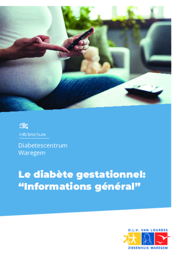 Brochure d'information au diabète gestationnel: information général