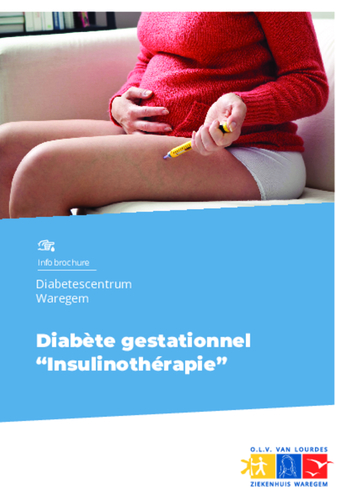 Brochure d'information au diabète gestattionnel: insulinothérapie